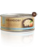 Купить grandorf консервы для кошек "куриная грудка с креветками в собственном соку"