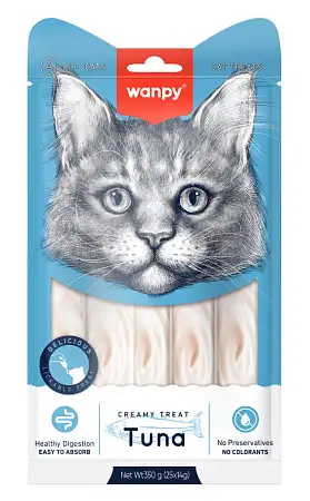 Купить wanpy cat Лакомство для кошек "нежное пюре" из тунца