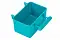 Homepet кормушка для птиц в клетку прямоугольная бирюзовая