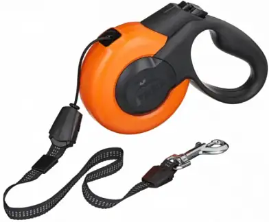 Fida MARS рулетка для собак трос оранжево-черная