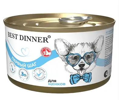Best Dinner Dog Первый шаг консервы для беременных, кормящих собак и щенков с 3-х недель